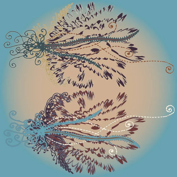 Yeni tasarım çalışmaları için el yapımı doodle ile soyut desen.