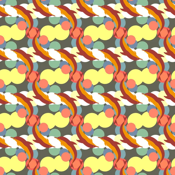 Yunuslar su altında çizim arka planı için bir sürü ile sorunsuz doku