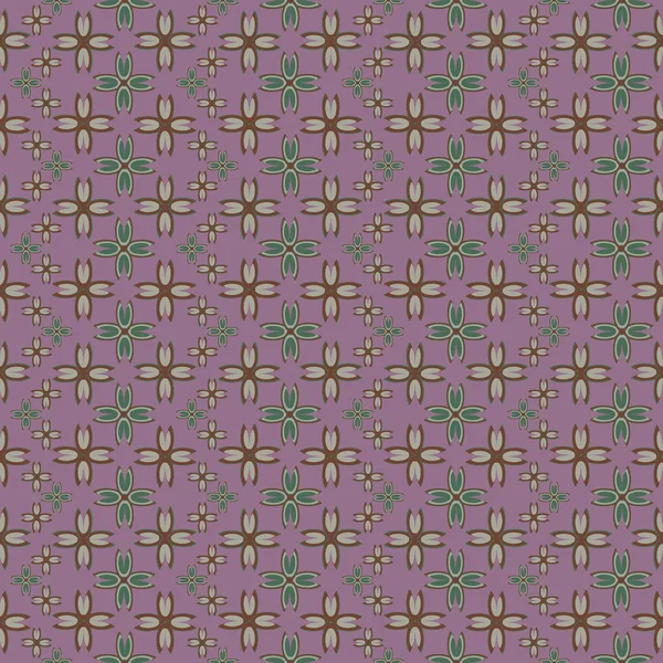 Çiçekler, vektör çizim ile çok renkli geometrik seamless modeli 