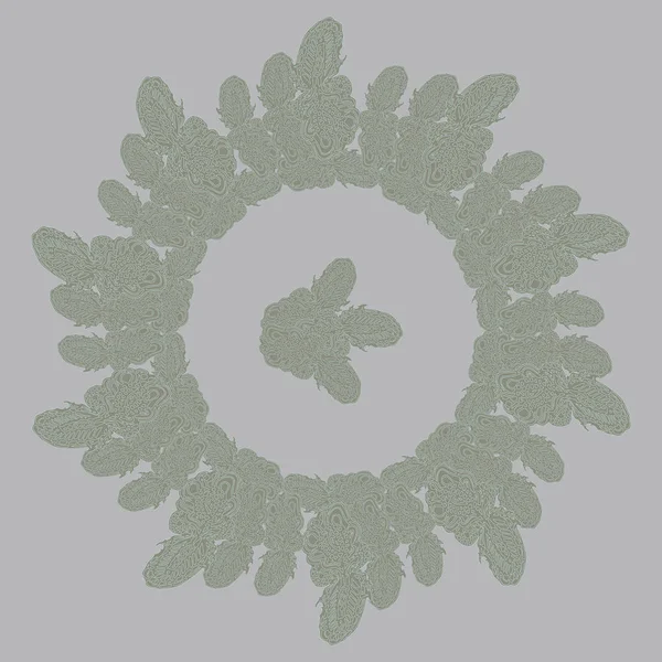 Stil zentangle yeni simetrik mandala sanat doodle ile esinlenerek.. 