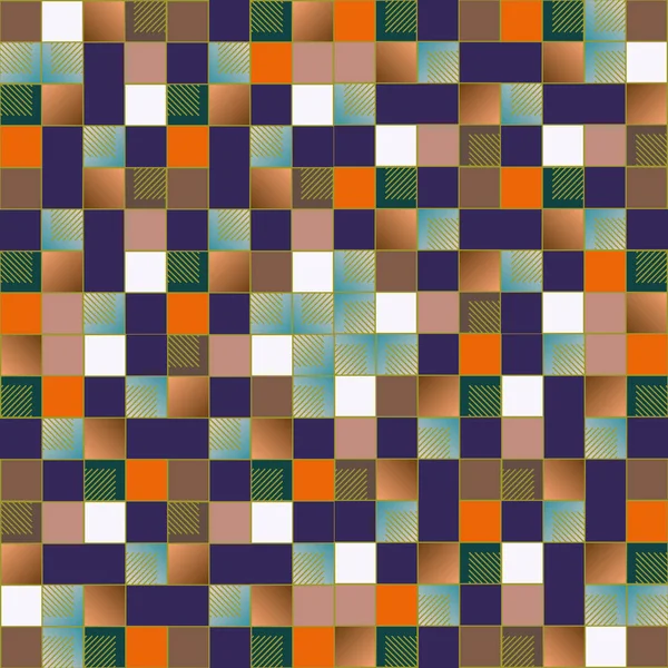 Abstracto Geométrico Patrón Inconsútil Colorido — Archivo Imágenes Vectoriales