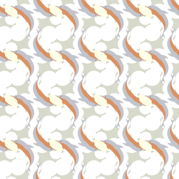 Yunuslar su altında çizim arka planı için bir sürü ile sorunsuz doku