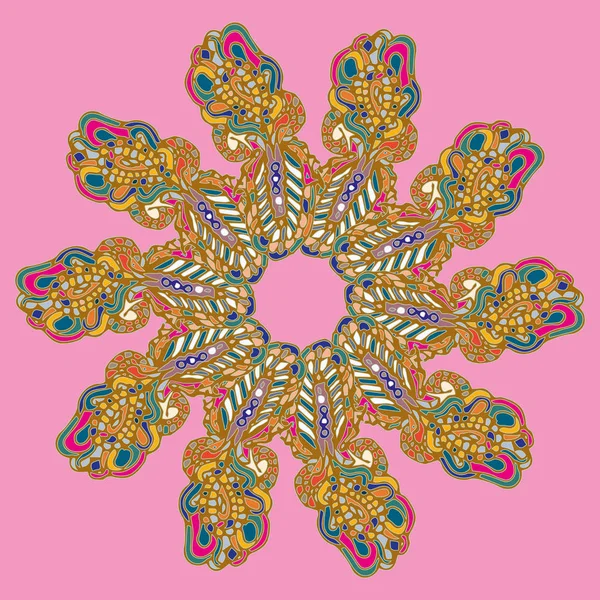 Stil zentangle yeni simetrik mandala doodle ile sanat esin kaynağı oldu. Duvar kağıdı, desen dolgularını, web sayfaları, yüzey dokuları için dekoratif nesne-ebilmek var olmak kullanılmış.