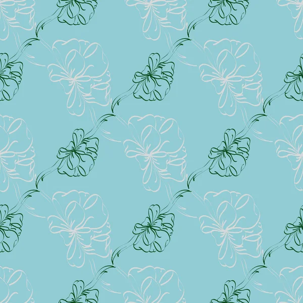 Çok renkli yay ve kurdeleler parlak seamless modeli.