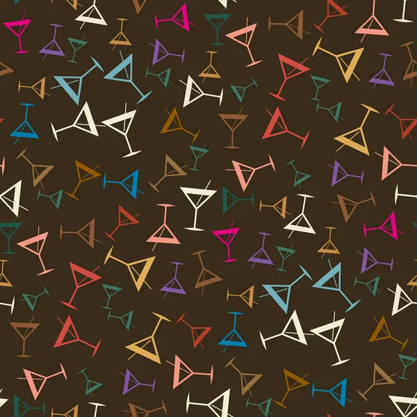 Tropik kokteyller renkli seamless modeli