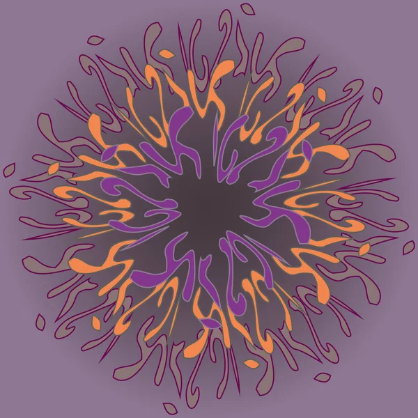 Yeni simetrik soyut mandala. Duvar kağıdı, desen dolgularını, web sayfaları, yüzey dokuları için dekoratif nesne-ebilmek var olmak kullanılmış.