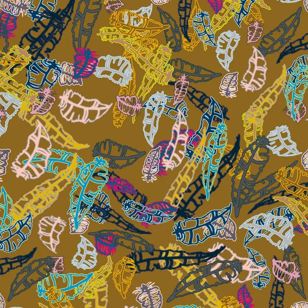 Tüyler, vektör çizim ile zemin 