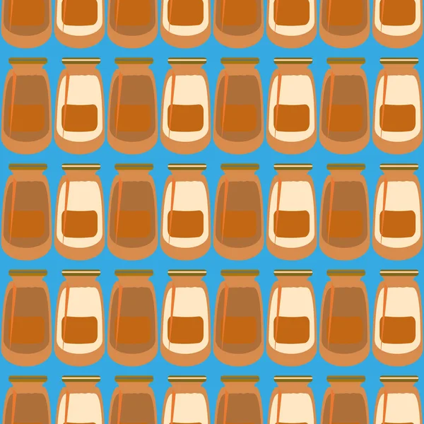 Kavanoz ile rustik ev konserve yeni dikişsiz desen arka planı için.