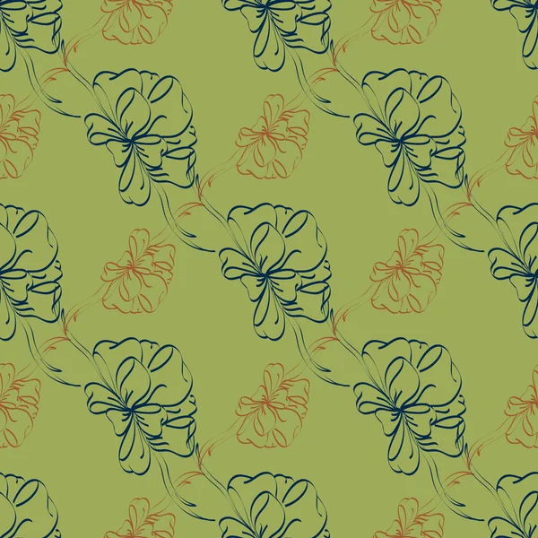 Çok renkli yay ve kurdeleler parlak seamless modeli.