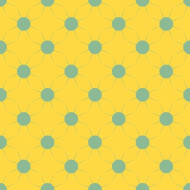 Çok renkli basit geometrik güneş ile Seamless modeli.