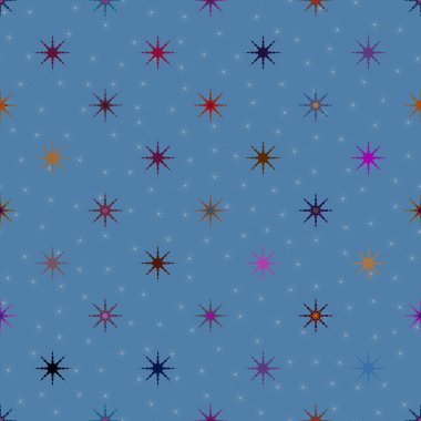 Arka plan için yıldız ile soyut geometrik renkli desen.