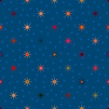 Arka plan için yıldız ile soyut geometrik renkli desen.