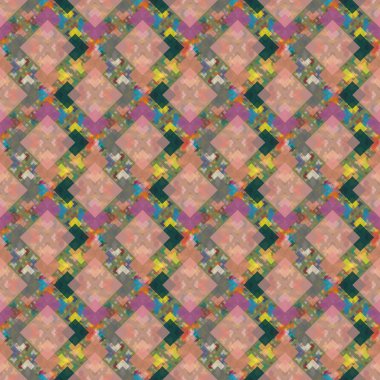 Soyut Dikişsiz renkli desen, vektör çizim
