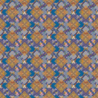 Soyut Dikişsiz renkli desen, vektör çizim