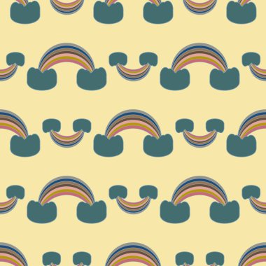 Gökkuşağı seamless modeli. Gökkuşağı Dizayn Tekstil, iç tasarım, keten, vb için. Şirin soyut çocuklar arka plan.