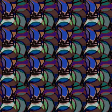 soyut geometrik renk desenli vektör çizimi