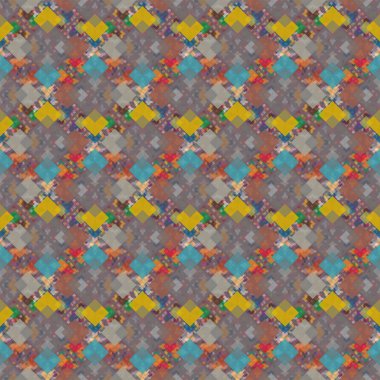 Soyut Dikişsiz renkli desen, vektör çizim