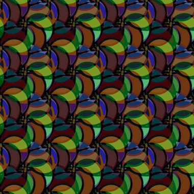 soyut geometrik renk desenli vektör çizimi