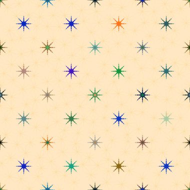 Arka plan için yıldız ile soyut geometrik renkli desen.
