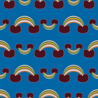 Gökkuşağı seamless modeli. Gökkuşağı Dizayn Tekstil, iç tasarım, keten, vb için. Şirin soyut çocuklar arka plan.
