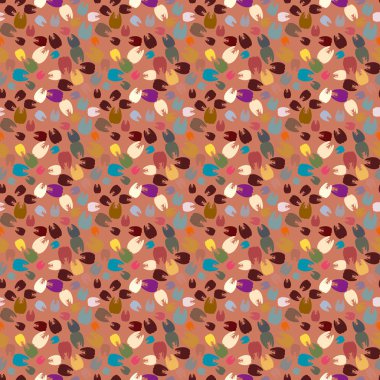 Çok renkli diş parlak Dikişsiz desen arka planı için