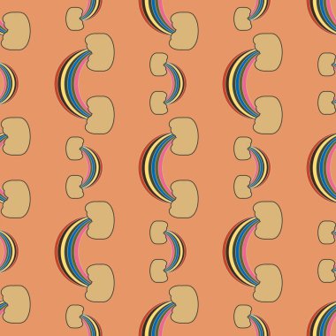 Gökkuşağı seamless modeli. Gökkuşağı Dizayn Tekstil, iç tasarım, keten, vb için. Şirin soyut çocuklar arka plan.