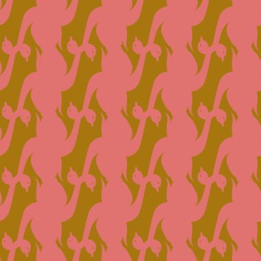 Kuğu renkli parlak seamless modeli