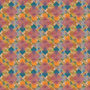 Soyut Dikişsiz renkli desen, vektör çizim