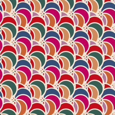 soyut geometrik renk desenli vektör çizimi