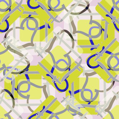 Soyut kalpleri arka plan için seamless modeli doodle. 