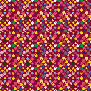 Çok renkli diş parlak Dikişsiz desen arka planı için