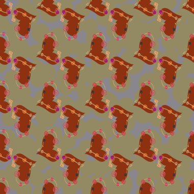 Soyut kalp doodle arka plan için seamless modeli. 