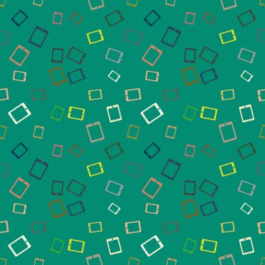 Akıllı telefon veya elektronik tablet Dikişsiz desen arka plan.