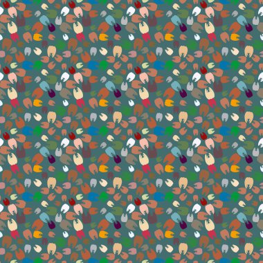 Çok renkli diş parlak Dikişsiz desen arka planı için