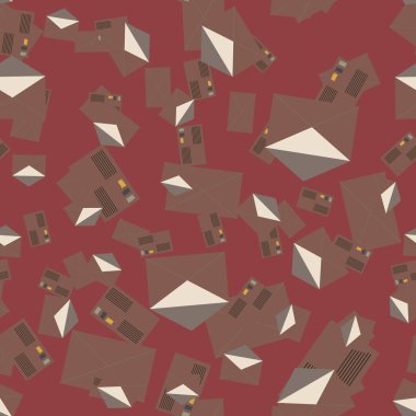 Zarflar seamless modeli, vektör çizim 