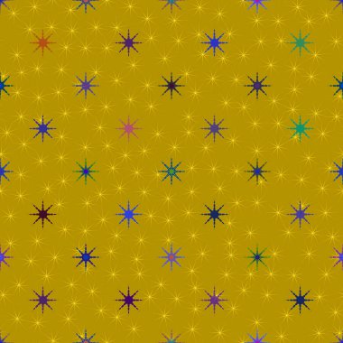 Arka plan için yıldız ile soyut geometrik renkli desen.