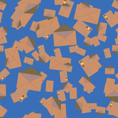Zarflar seamless modeli, vektör çizim 