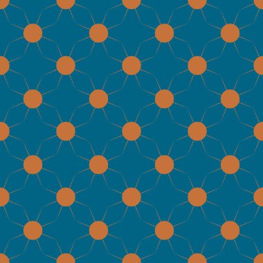 Çok renkli basit geometrik güneş ile Seamless modeli.