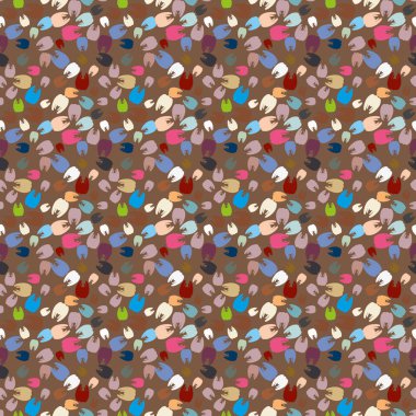 Çok renkli diş parlak Dikişsiz desen arka planı için