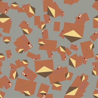 Zarflar seamless modeli, vektör çizim 