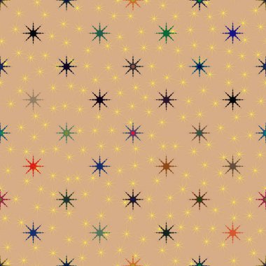Arka plan için yıldız ile soyut geometrik renkli desen.