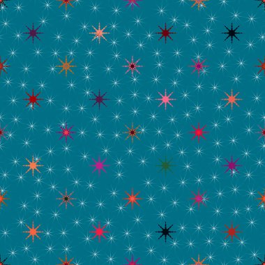 Arka plan için yıldız ile soyut geometrik renkli desen.