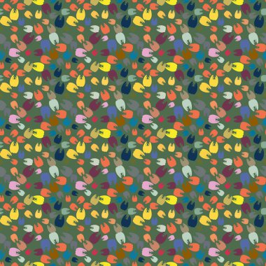 Çok renkli diş parlak Dikişsiz desen arka planı için