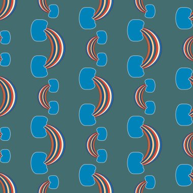 Gökkuşağı seamless modeli. Gökkuşağı Dizayn Tekstil, iç tasarım, keten, vb için. Şirin soyut çocuklar arka plan.