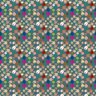 Çok renkli diş parlak Dikişsiz desen arka planı için