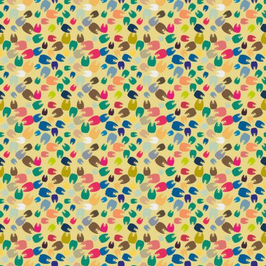 Çok renkli diş parlak Dikişsiz desen arka planı için