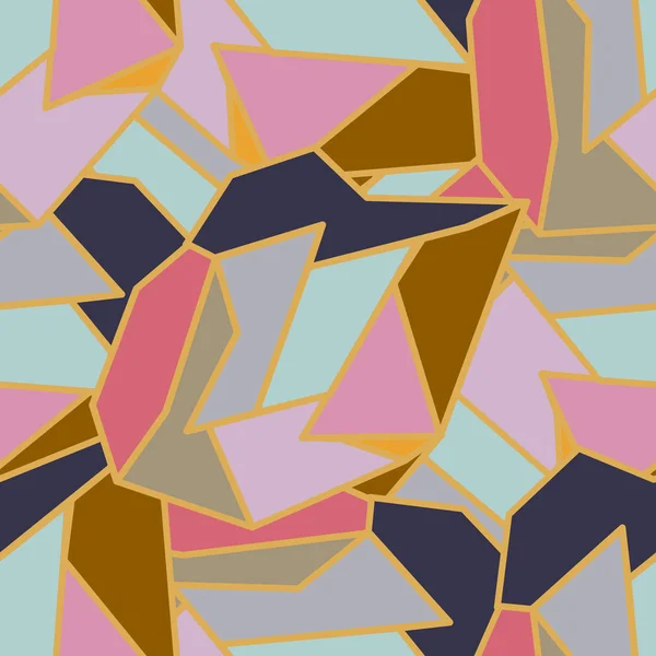 Abstract Geometrisch Kleurrijk Naadloos Patroon Voor Achtergrond — Stockvector