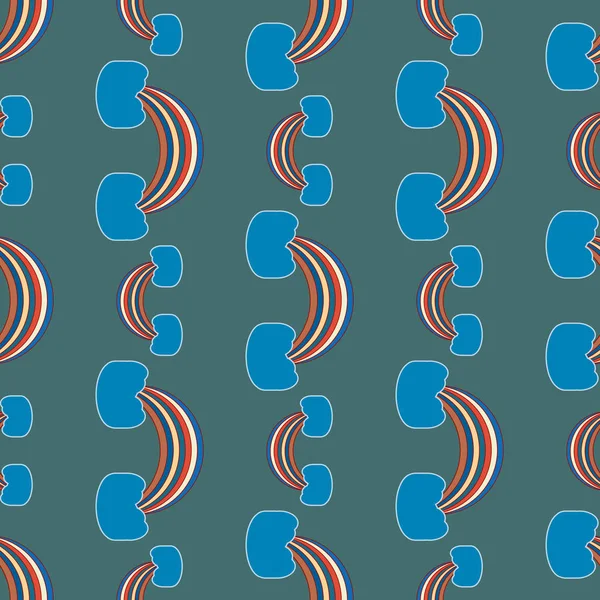 Gökkuşağı seamless modeli. Gökkuşağı Dizayn Tekstil, iç tasarım, keten, vb için. Şirin soyut çocuklar arka plan.