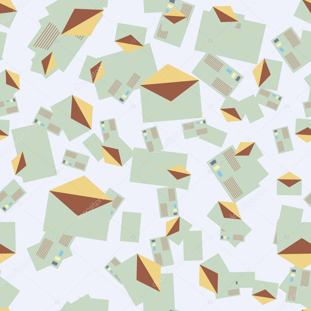 envelopes seamless pattern, vector illustration 
