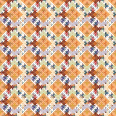 Soyut Dikişsiz renkli desen, vektör çizim